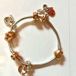 Pandora moments wedding theme bracelet and rose gold charms NEW